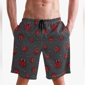 NEW Novelty Mens XL Swim Trunks Quick Dry Swim Shorts